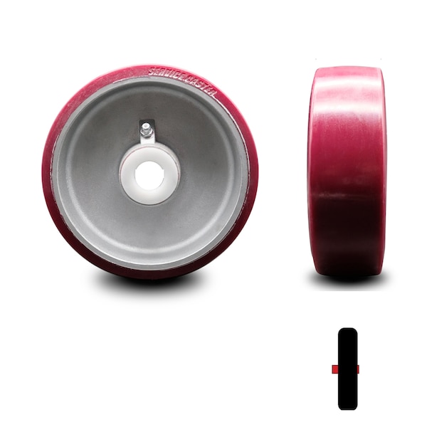 SCC-6 Poly on Alum Wheel - Replacement for Cheney Vertical Platform Lift Roller